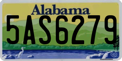 AL license plate 5AS6279