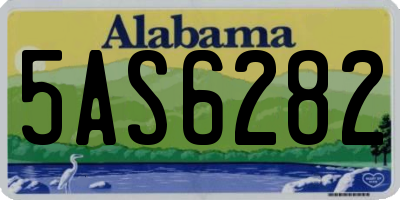 AL license plate 5AS6282
