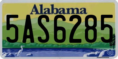 AL license plate 5AS6285