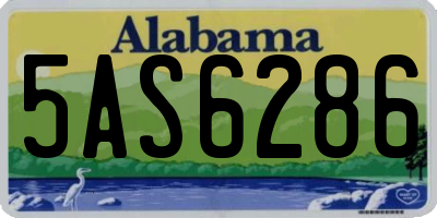 AL license plate 5AS6286