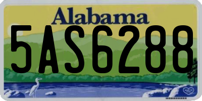 AL license plate 5AS6288