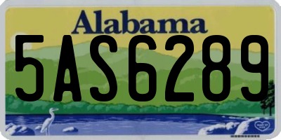 AL license plate 5AS6289