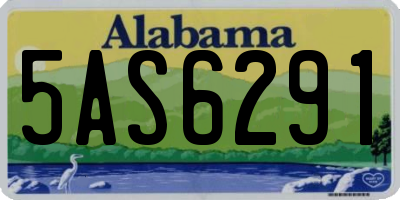 AL license plate 5AS6291