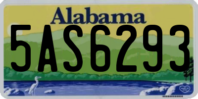 AL license plate 5AS6293