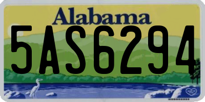 AL license plate 5AS6294