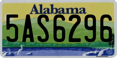 AL license plate 5AS6296