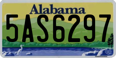 AL license plate 5AS6297