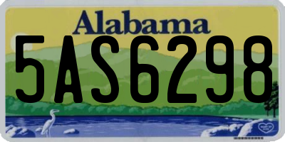 AL license plate 5AS6298