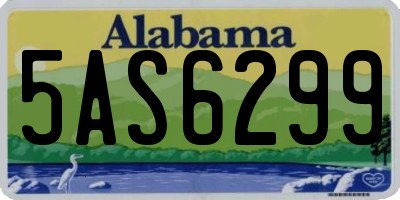 AL license plate 5AS6299