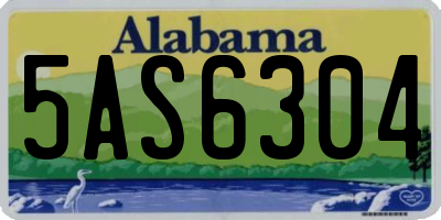 AL license plate 5AS6304