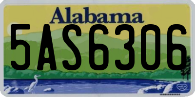 AL license plate 5AS6306