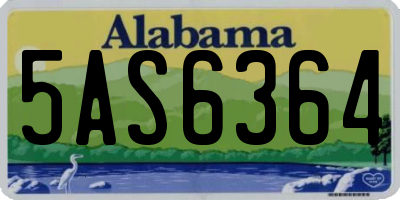 AL license plate 5AS6364