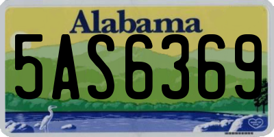 AL license plate 5AS6369