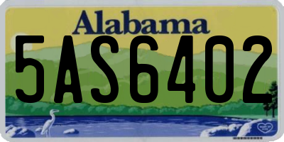 AL license plate 5AS6402