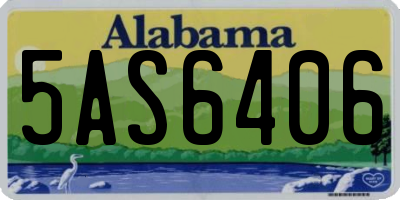 AL license plate 5AS6406