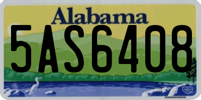AL license plate 5AS6408