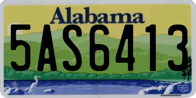 AL license plate 5AS6413