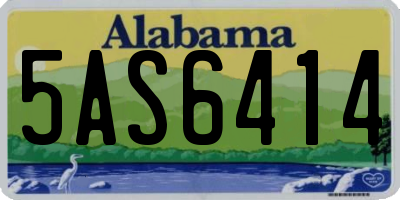 AL license plate 5AS6414
