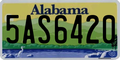 AL license plate 5AS6420