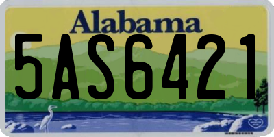 AL license plate 5AS6421