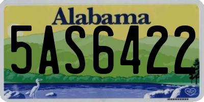 AL license plate 5AS6422