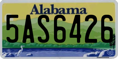 AL license plate 5AS6426