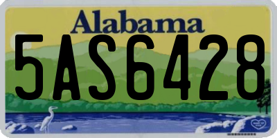 AL license plate 5AS6428