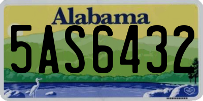 AL license plate 5AS6432