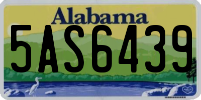 AL license plate 5AS6439