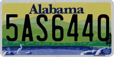 AL license plate 5AS6440