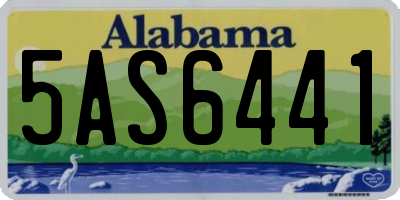 AL license plate 5AS6441