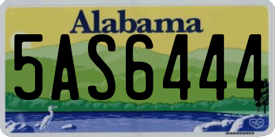 AL license plate 5AS6444