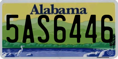 AL license plate 5AS6446