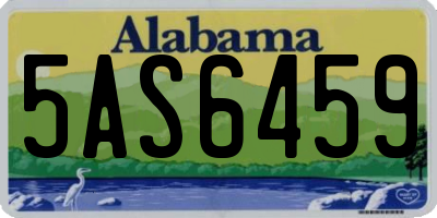 AL license plate 5AS6459