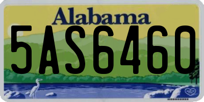 AL license plate 5AS6460