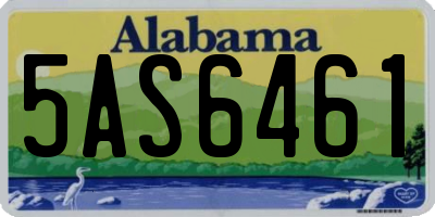 AL license plate 5AS6461