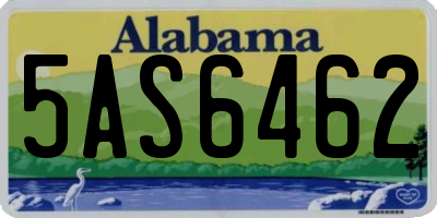 AL license plate 5AS6462