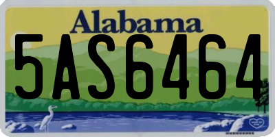 AL license plate 5AS6464