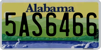 AL license plate 5AS6466
