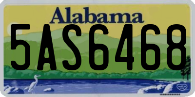 AL license plate 5AS6468