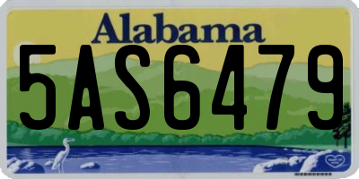 AL license plate 5AS6479