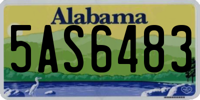 AL license plate 5AS6483