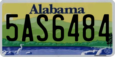 AL license plate 5AS6484