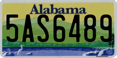 AL license plate 5AS6489