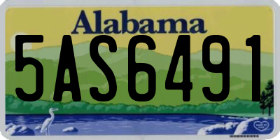 AL license plate 5AS6491