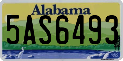 AL license plate 5AS6493
