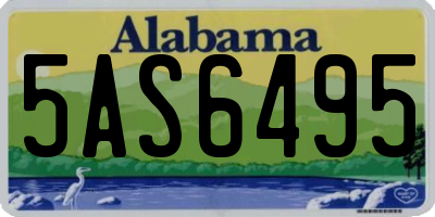 AL license plate 5AS6495