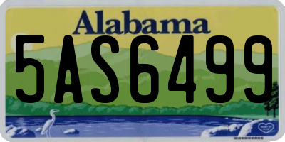 AL license plate 5AS6499