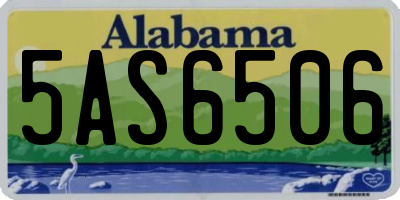 AL license plate 5AS6506