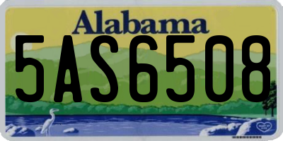 AL license plate 5AS6508